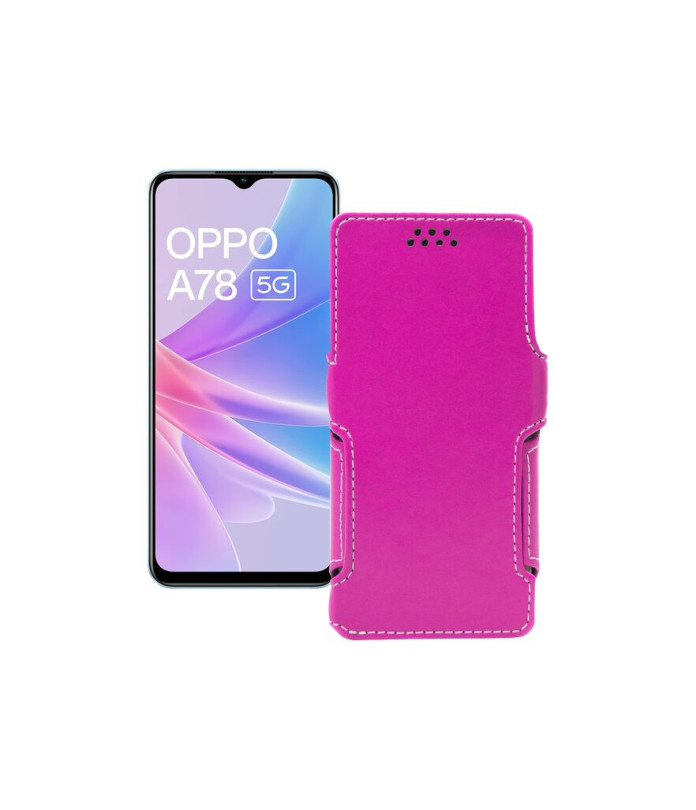 Чохол-книжка з екошкіри для телефону OPPO A78 5G