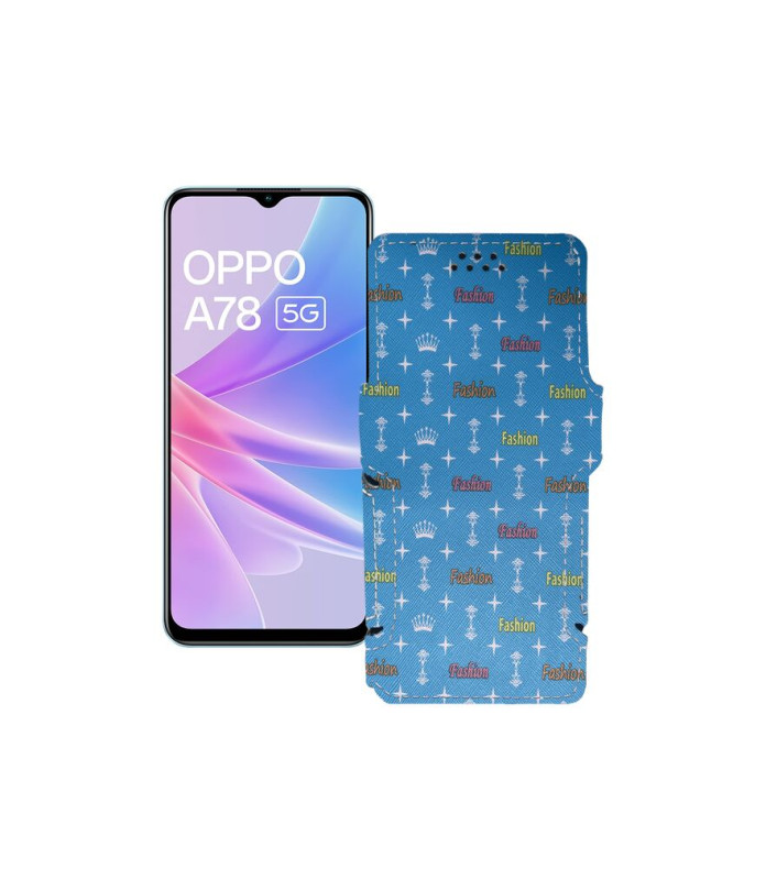 Чохол-книжка з екошкіри для телефону OPPO A78 5G