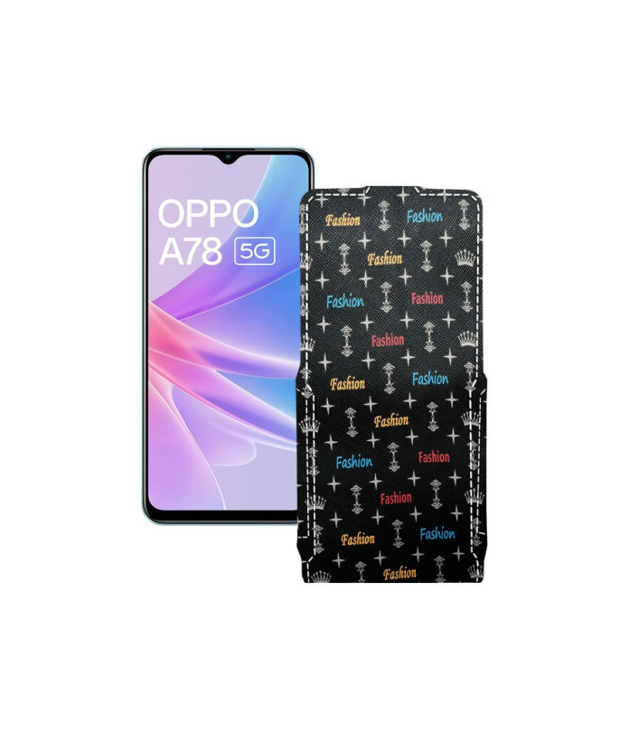 Чохол-флип з екошкіри для телефону OPPO A78 5G