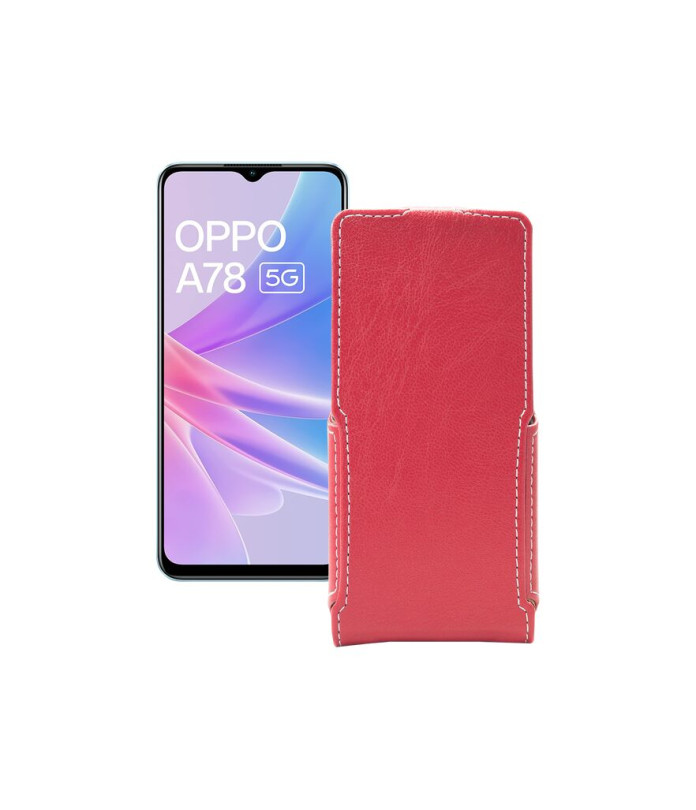 Чохол-флип з екошкіри для телефону OPPO A78 5G