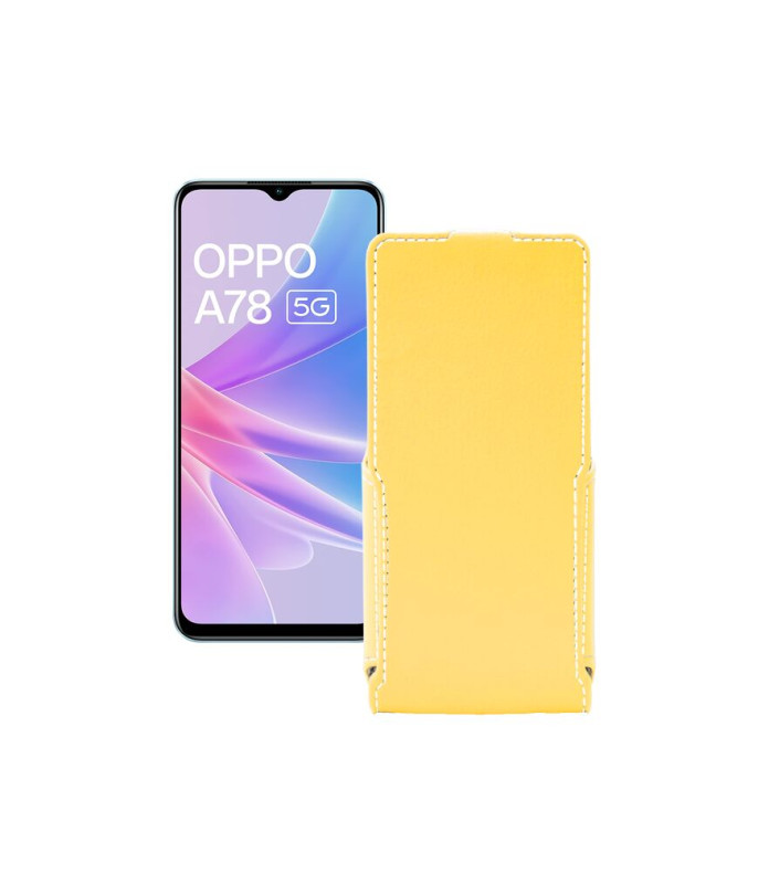 Чохол-флип з екошкіри для телефону OPPO A78 5G