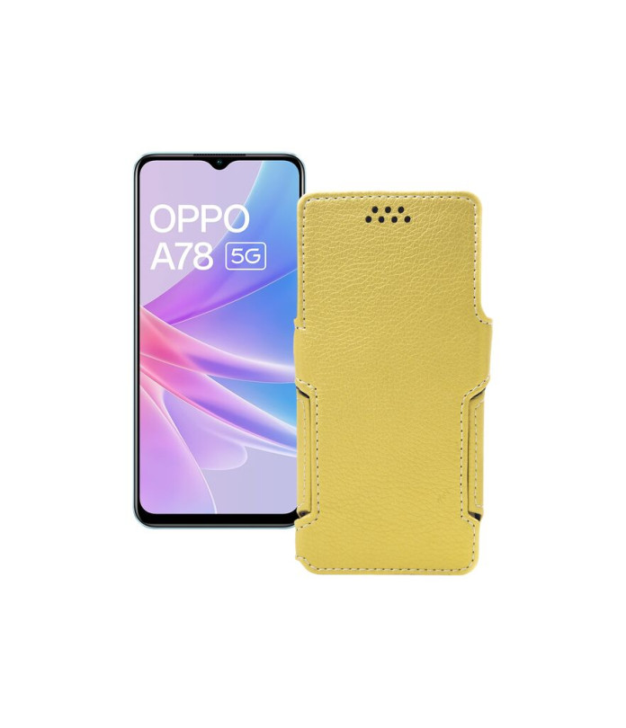 Чохол-книжка з екошкіри для телефону OPPO A78 5G