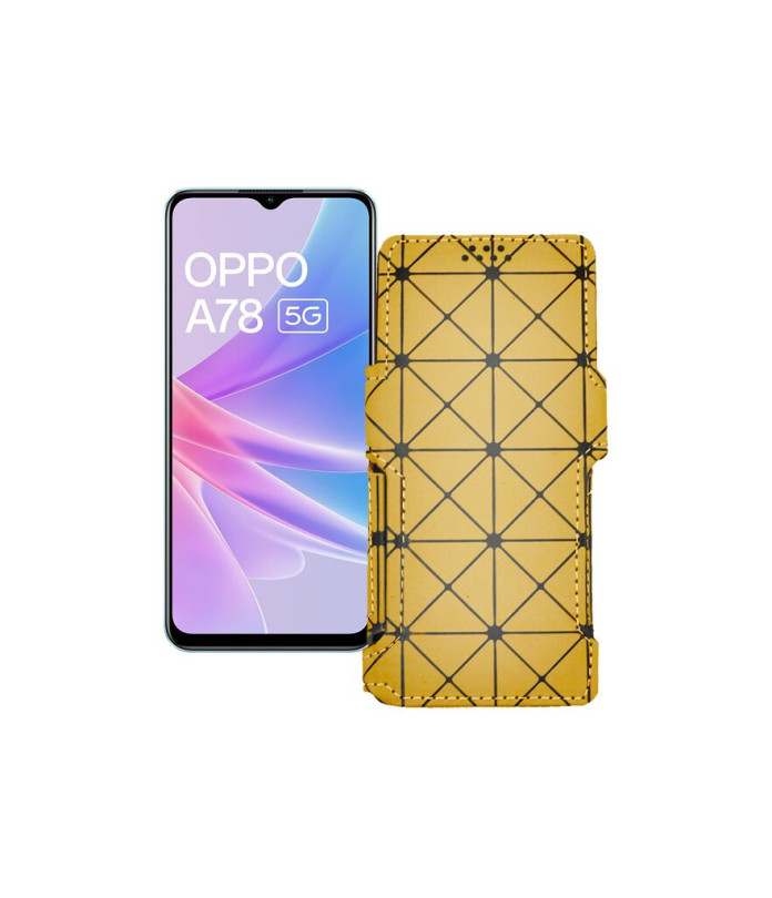 Чохол-книжка з екошкіри для телефону OPPO A78 5G