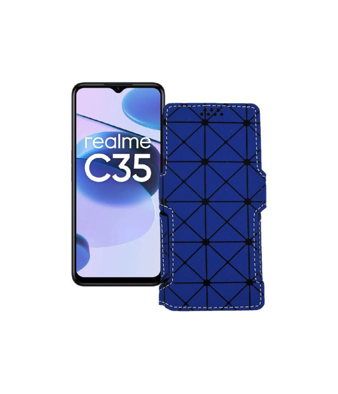 Чохол-книжка з екошкіри для телефону Realme C35