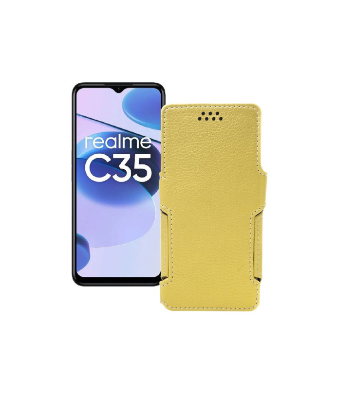 Чохол-книжка з екошкіри для телефону Realme C35