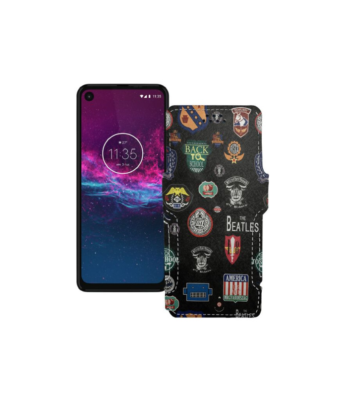 Чохол-книжка з екошкіри для телефону Motorola One (xt1941-4)