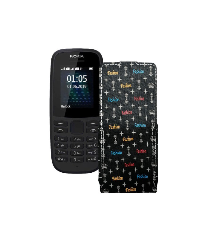 Чохол-флип з екошкіри для телефону Nokia 105 (2019)