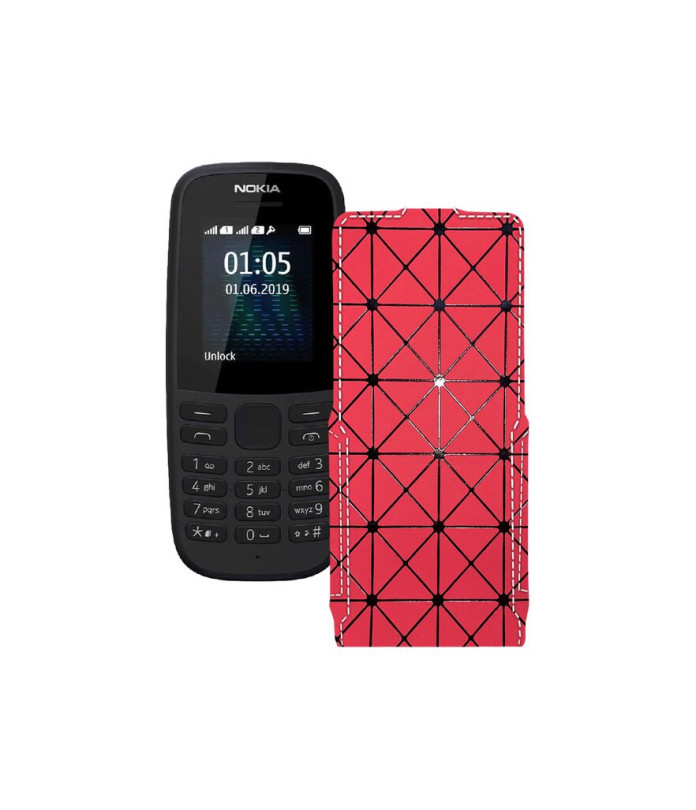 Чохол-флип з екошкіри для телефону Nokia 105 (2019)