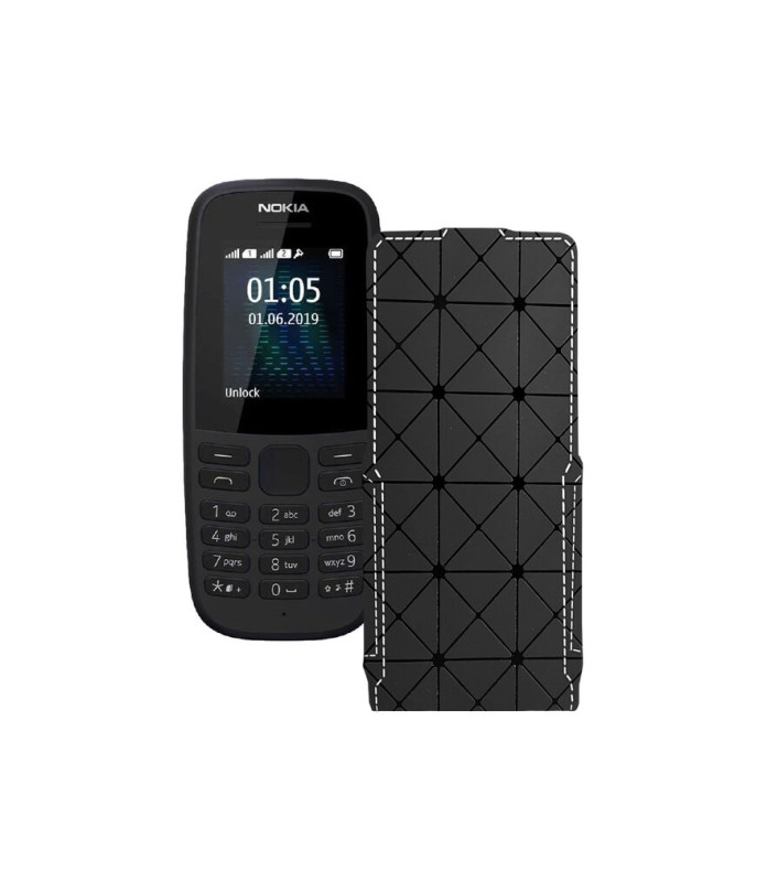 Чохол-флип з екошкіри для телефону Nokia 105 (2019)