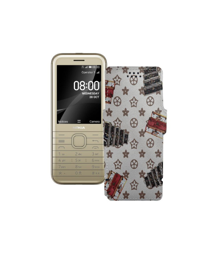 Чохол-книжка з екошкіри для телефону Nokia 8000 4G