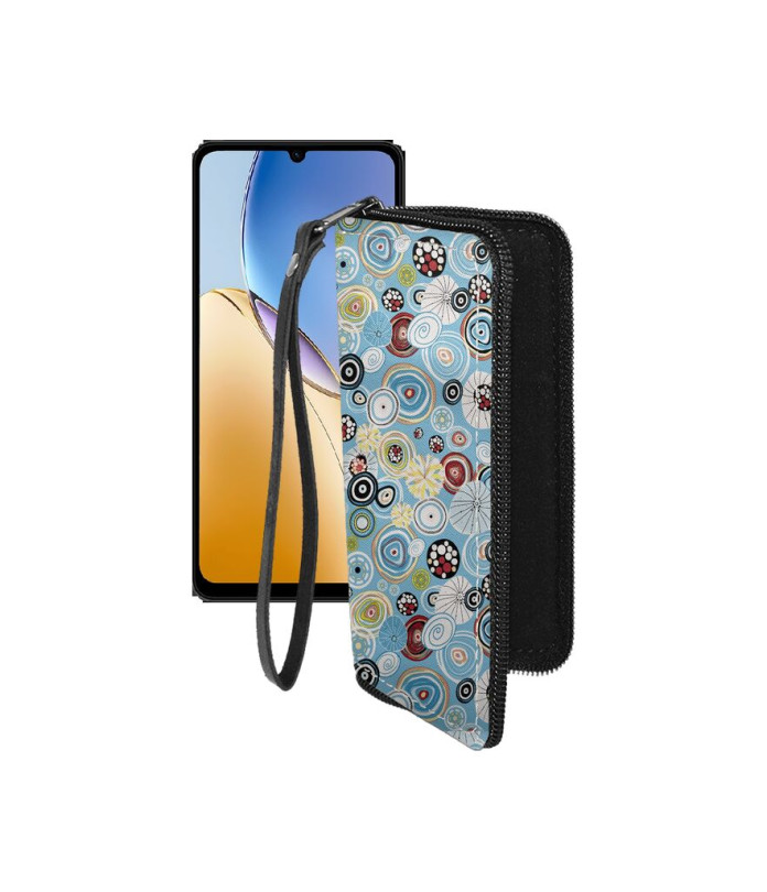 Чохол-гаманець з екошкіри для телефону ZTE Blade A56