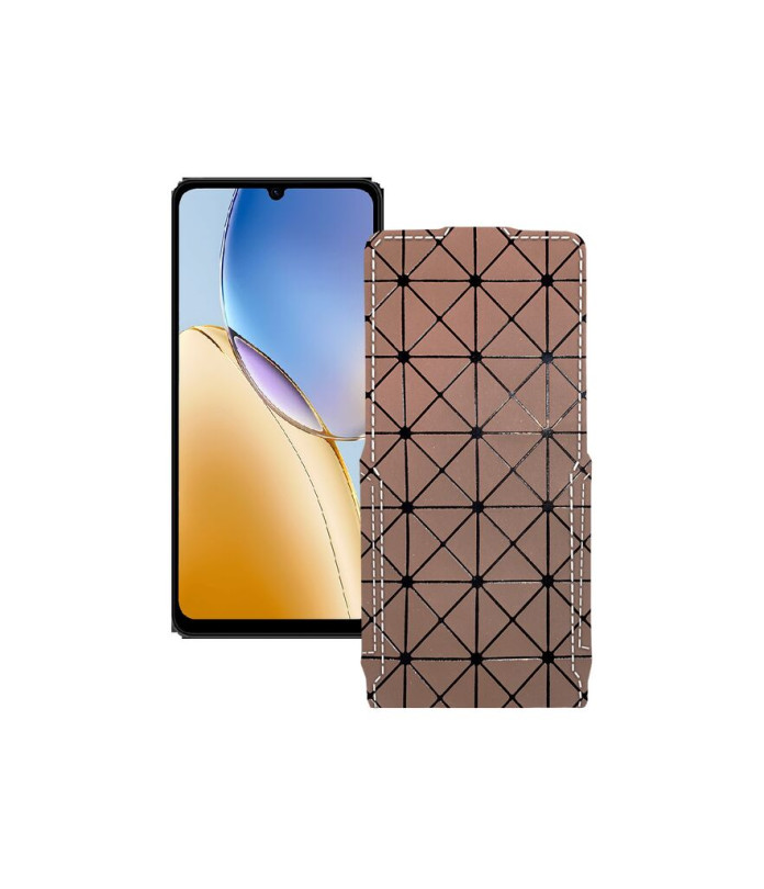 Чохол-флип з екошкіри для телефону ZTE Blade A56