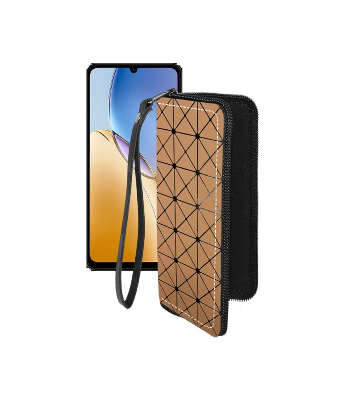 Чохол-гаманець з екошкіри для телефону ZTE Blade A56