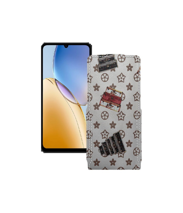 Чохол-флип з екошкіри для телефону ZTE Blade A56