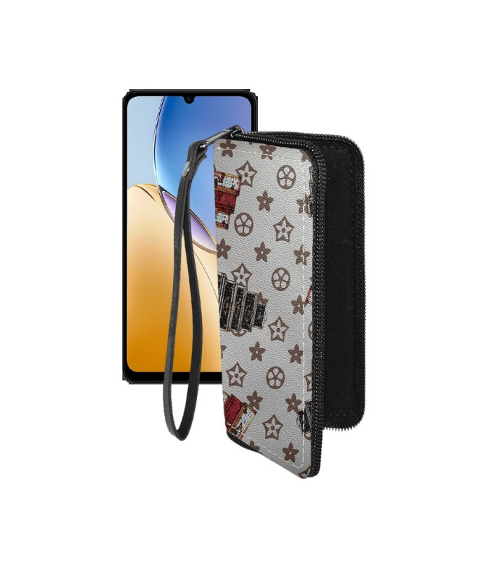 Чохол-гаманець з екошкіри для телефону ZTE Blade A56