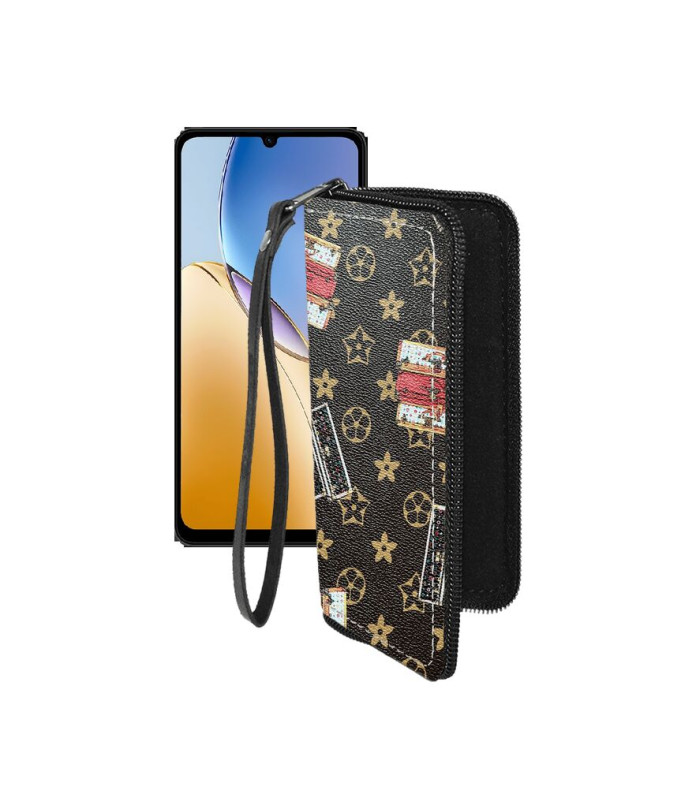 Чохол-гаманець з екошкіри для телефону ZTE Blade A56