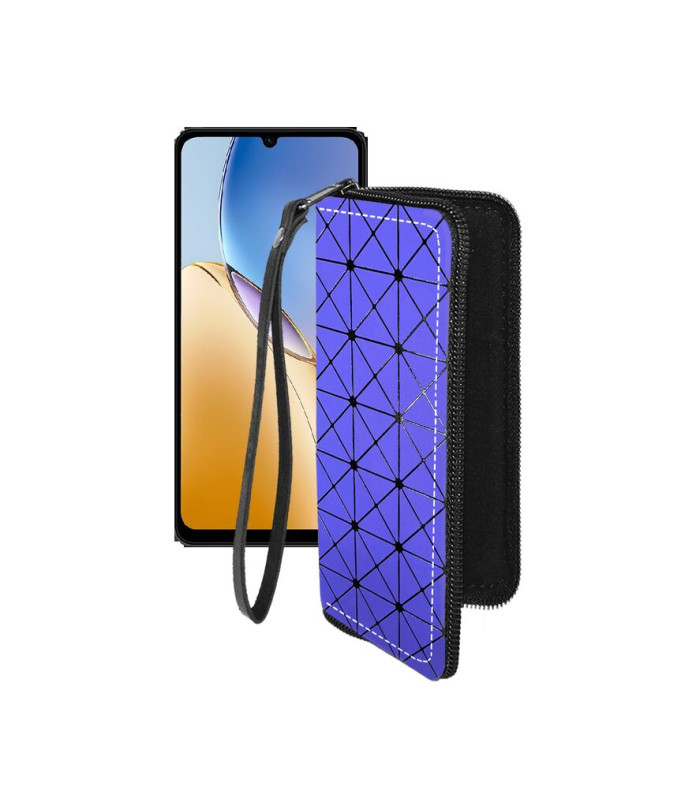 Чохол-гаманець з екошкіри для телефону ZTE Blade A56