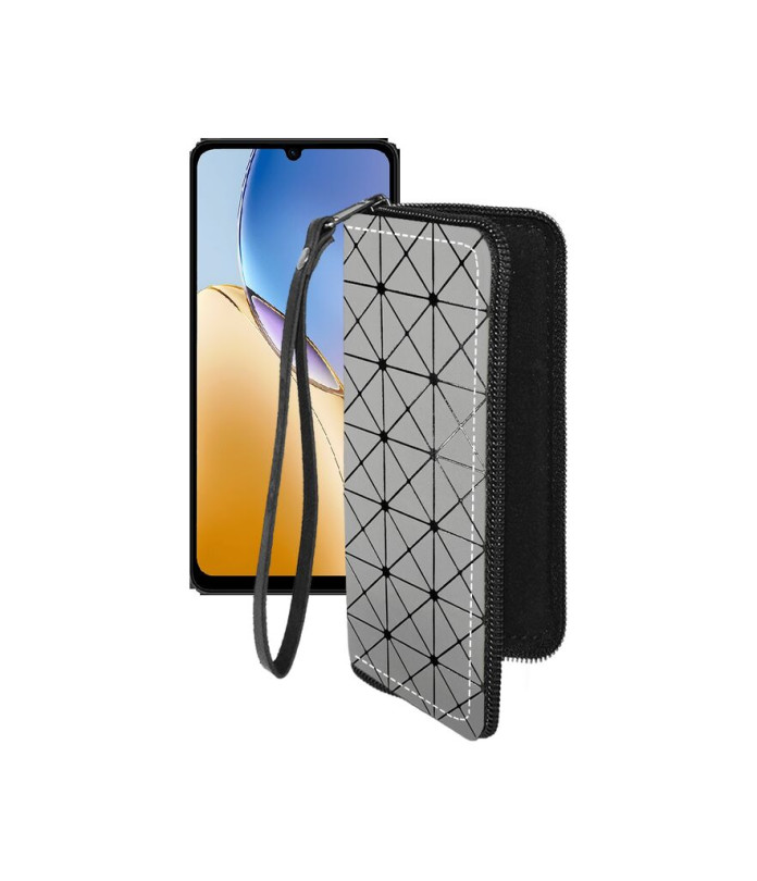 Чохол-гаманець з екошкіри для телефону ZTE Blade A56