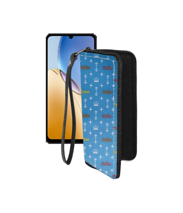Чохол-гаманець з екошкіри для телефону ZTE Blade A56