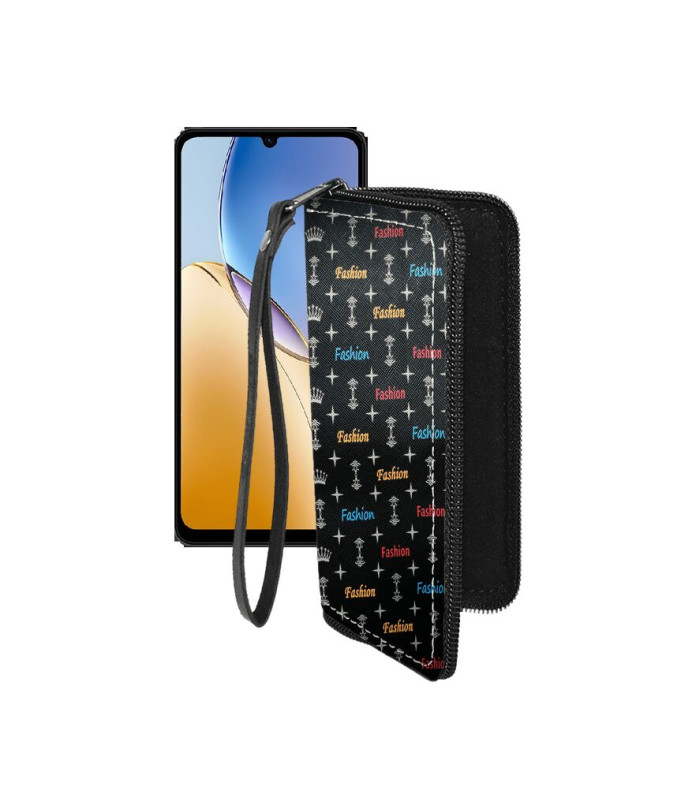 Чохол-гаманець з екошкіри для телефону ZTE Blade A56