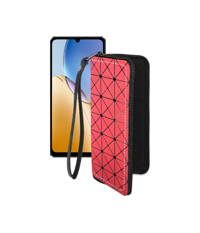 Чохол-гаманець з екошкіри для телефону ZTE Blade A56