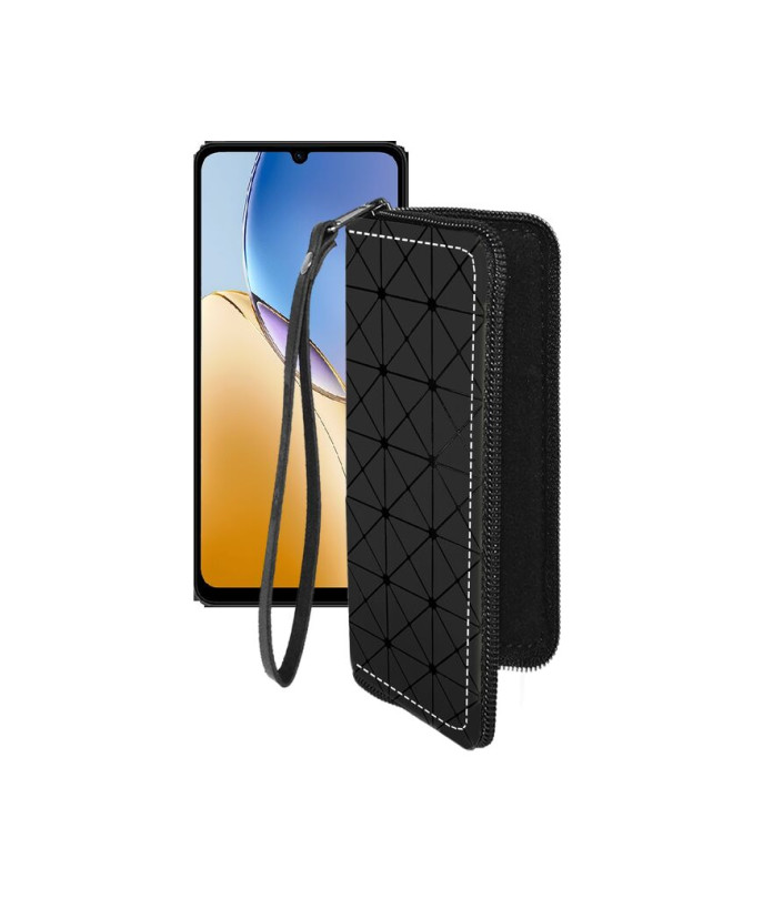 Чохол-гаманець з екошкіри для телефону ZTE Blade A56