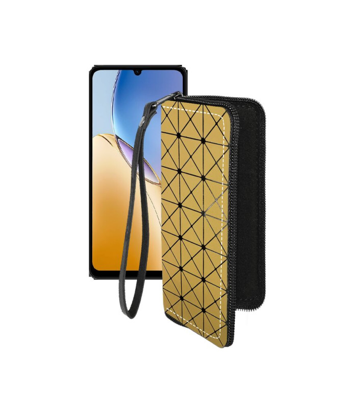 Чохол-гаманець з екошкіри для телефону ZTE Blade A56