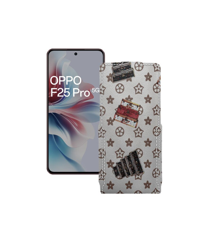 Чохол-флип з екошкіри для телефону OPPO F25 Pro