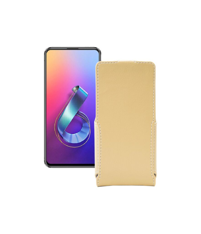 Чохол-флип з екошкіри для телефону Asus ZenFone 6 ZS630KL