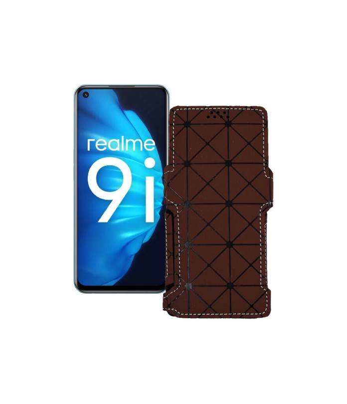 Чохол-книжка з екошкіри для телефону Realme 9i