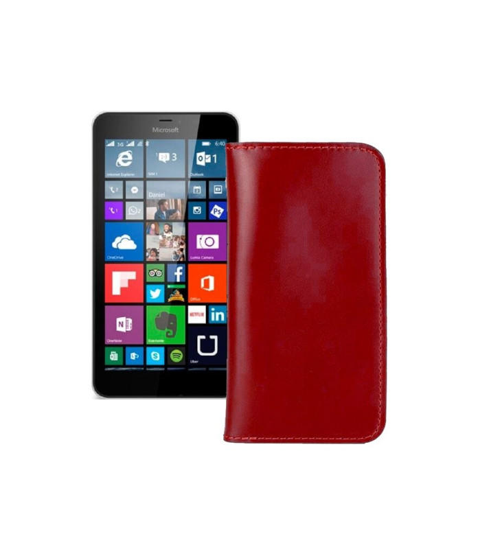 Портмоне з шкіри для телефону Microsoft Lumia 640 XL