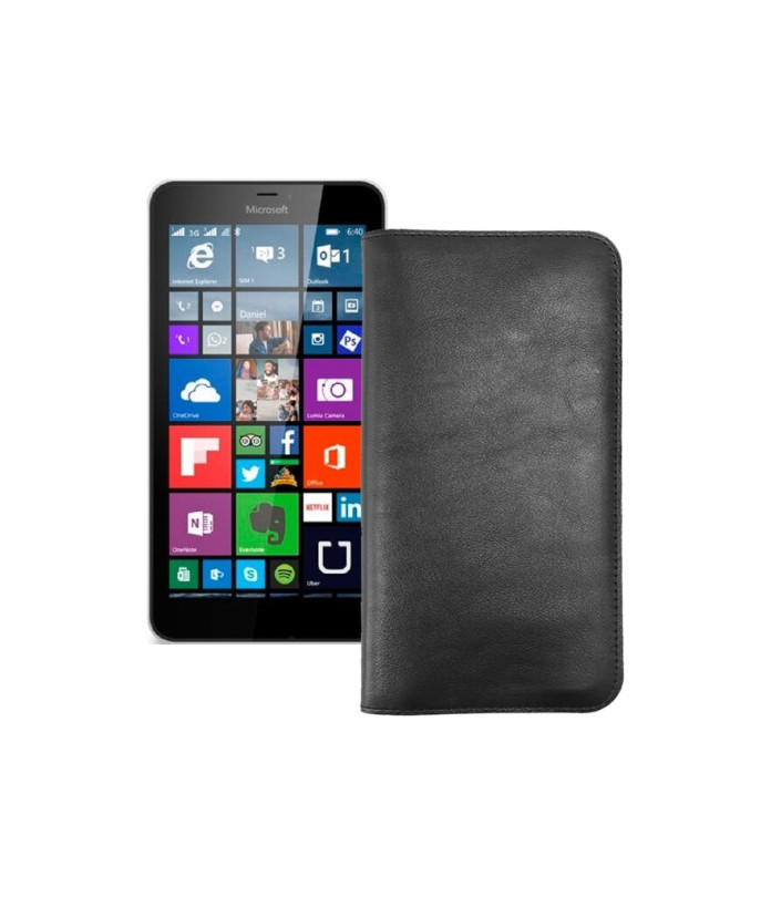 Портмоне з шкіри для телефону Microsoft Lumia 640 XL