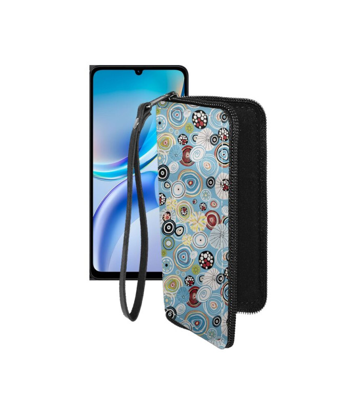 Чохол-гаманець з екошкіри для телефону ZTE Blade A36