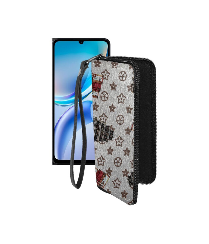 Чохол-гаманець з екошкіри для телефону ZTE Blade A36