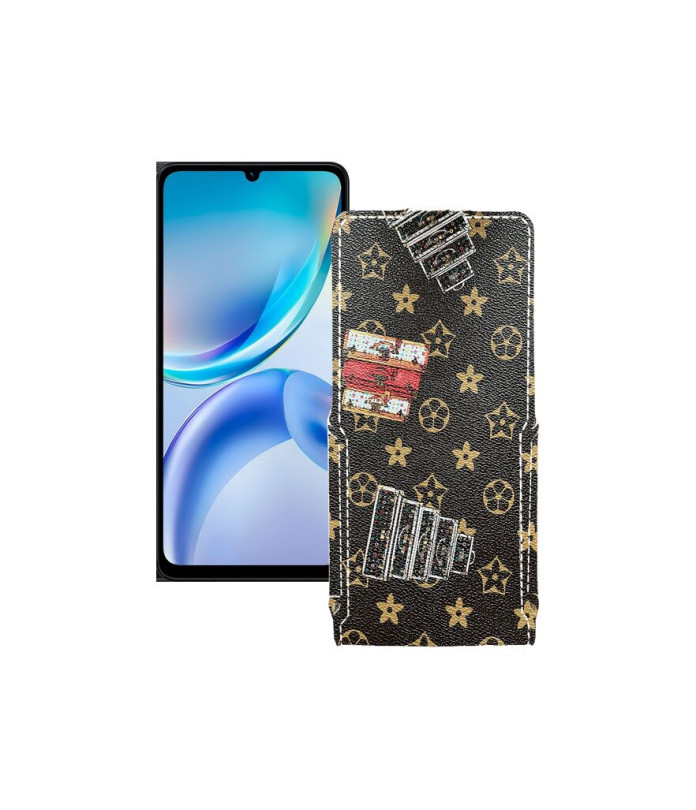 Чохол-флип з екошкіри для телефону ZTE Blade A36