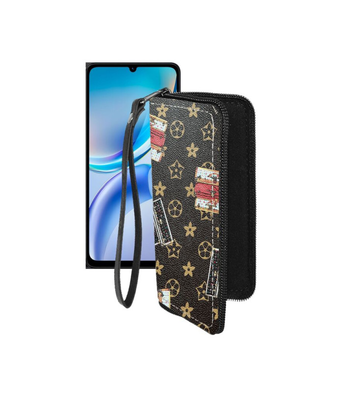 Чохол-гаманець з екошкіри для телефону ZTE Blade A36