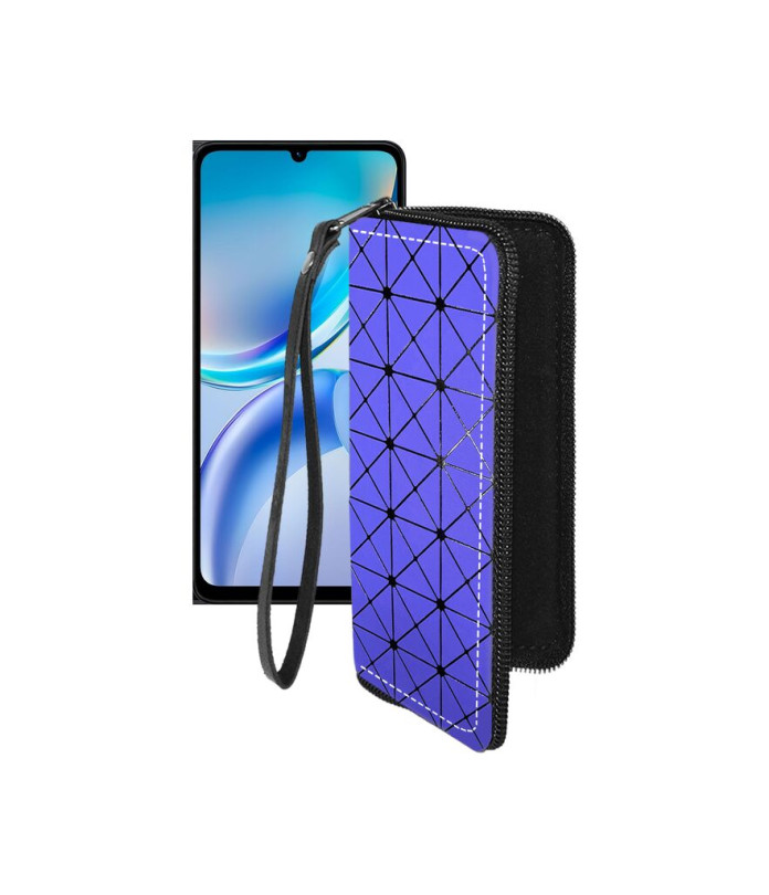 Чохол-гаманець з екошкіри для телефону ZTE Blade A36