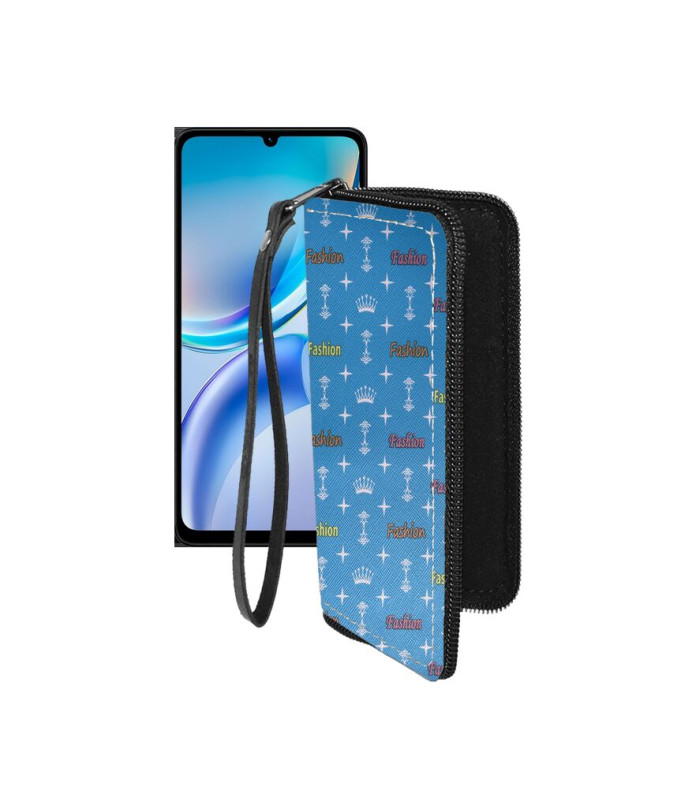 Чохол-гаманець з екошкіри для телефону ZTE Blade A36