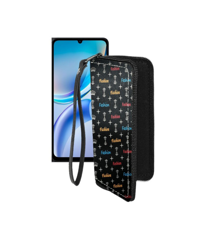 Чохол-гаманець з екошкіри для телефону ZTE Blade A36