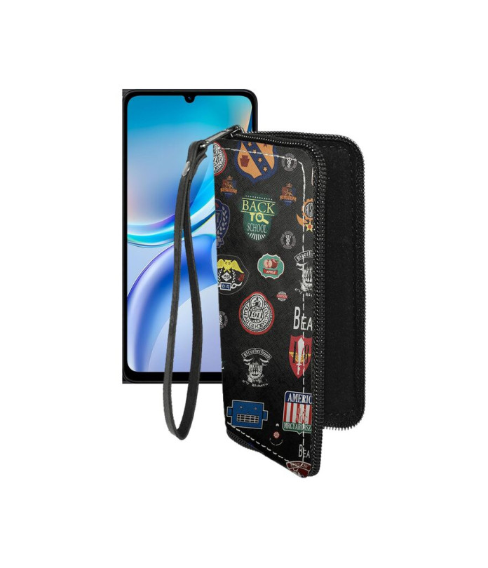 Чохол-гаманець з екошкіри для телефону ZTE Blade A36