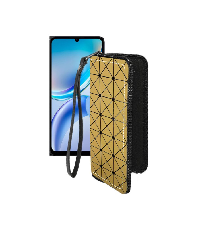 Чохол-гаманець з екошкіри для телефону ZTE Blade A36