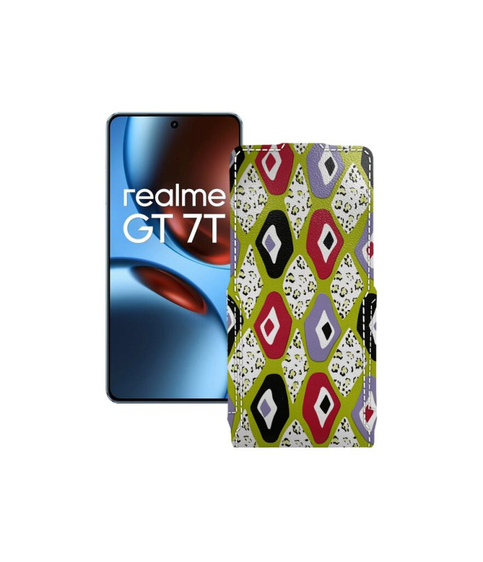 Чохол-флип з екошкіри для телефону Realme GT 7 ( GT 7T )
