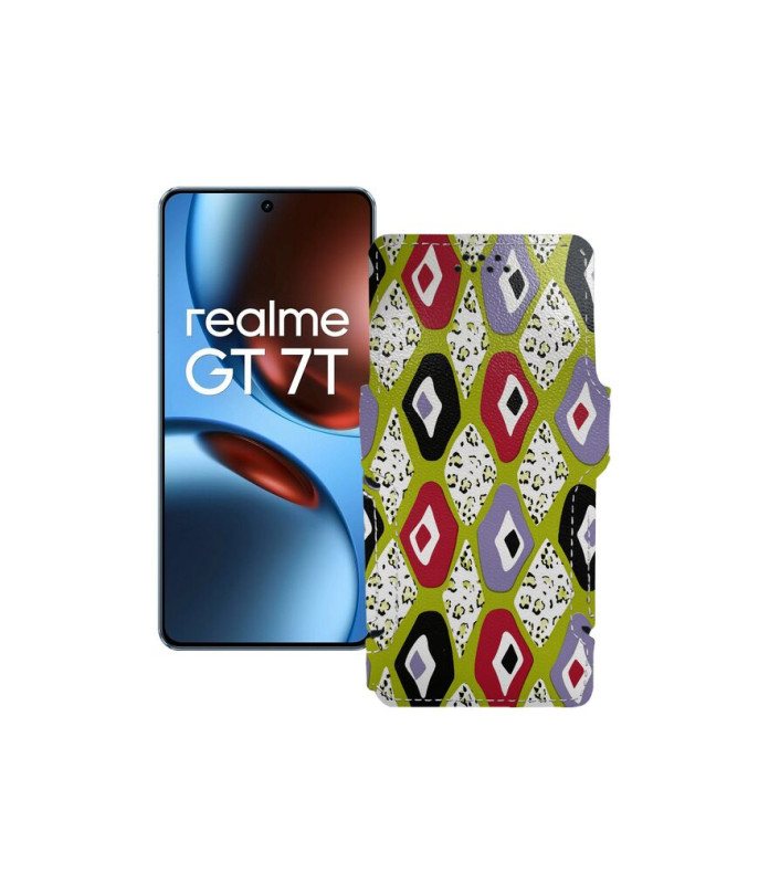 Чохол-книжка з екошкіри для телефону Realme GT 7 ( GT 7T )