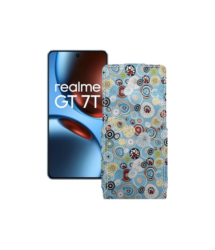 Чохол-флип з екошкіри для телефону Realme GT 7 ( GT 7T )