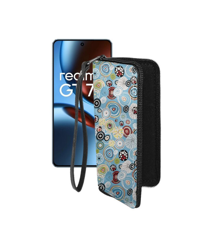 Чохол-гаманець з екошкіри для телефону Realme GT 7 ( GT 7T )