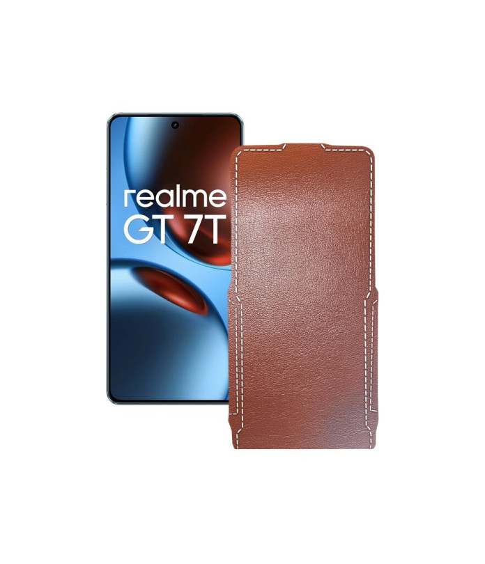 Чохол-флип з екошкіри для телефону Realme GT 7 ( GT 7T )
