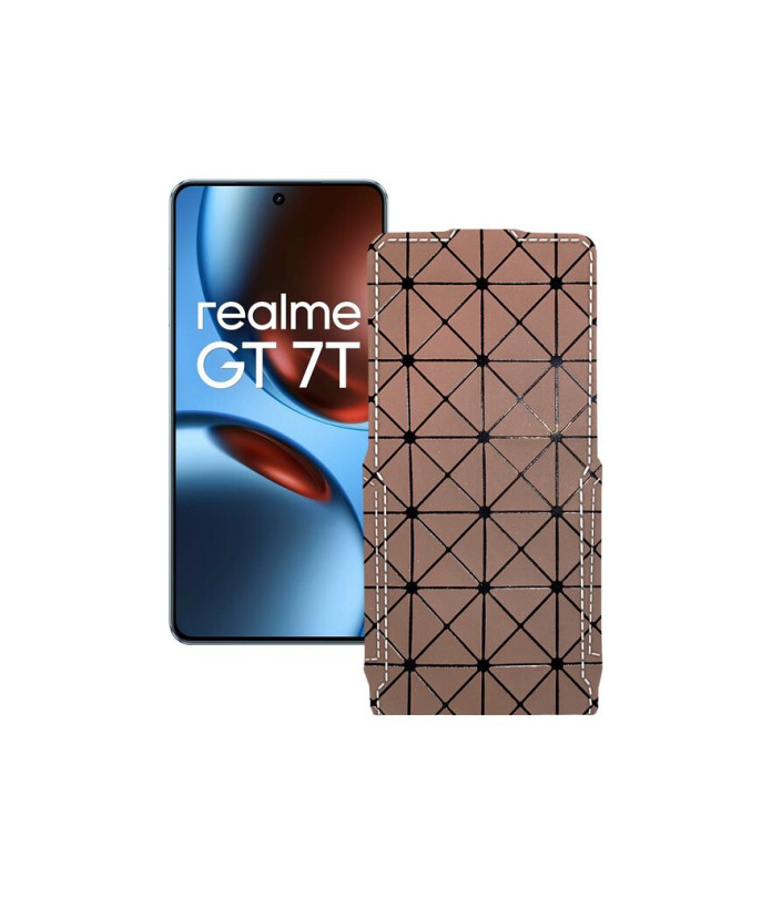 Чохол-флип з екошкіри для телефону Realme GT 7 ( GT 7T )