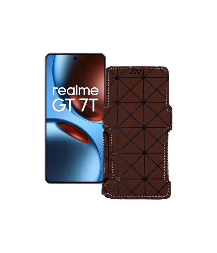 Чохол-книжка з екошкіри для телефону Realme GT 7 ( GT 7T )
