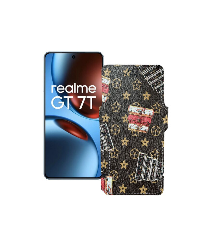 Чохол-книжка з екошкіри для телефону Realme GT 7 ( GT 7T )