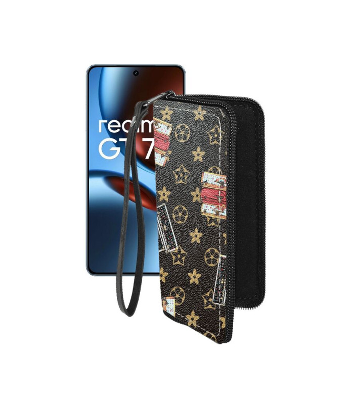 Чохол-гаманець з екошкіри для телефону Realme GT 7 ( GT 7T )